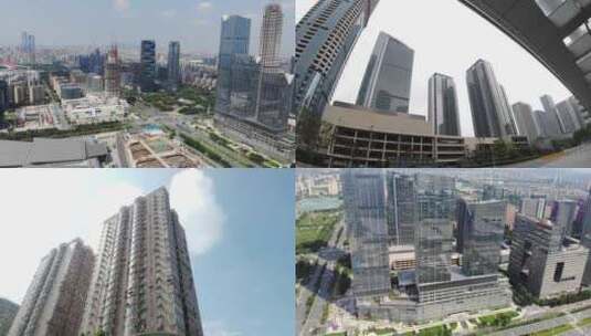 城市建设 航拍 南京河西高清在线视频素材下载