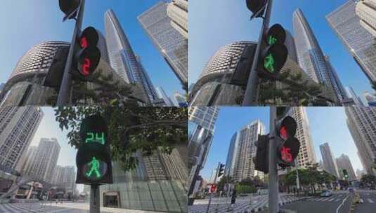 安全信号红绿灯高清在线视频素材下载