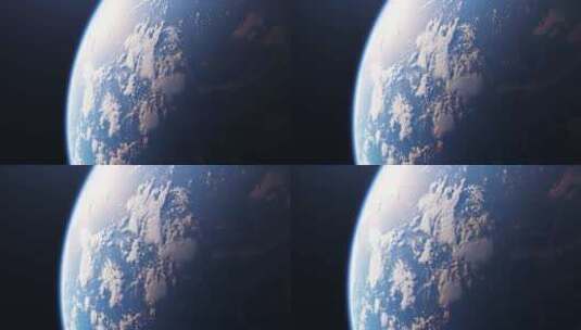 地球表面 从太空看地球高清在线视频素材下载