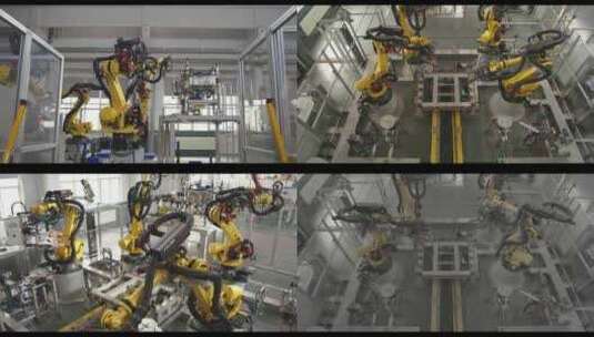 工厂科技智能机械臂高清在线视频素材下载