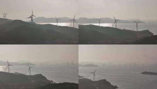 海洋风电航拍高清在线视频素材下载