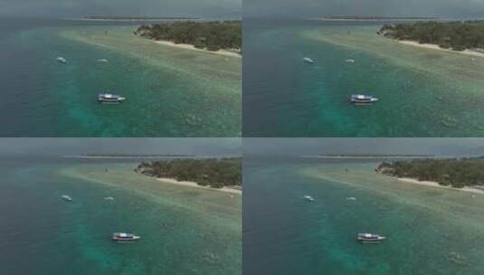 印尼龙目吉利群岛Meno自然风光航拍高清在线视频素材下载