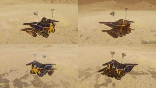 火星探测器 天问一号 探索太空高清在线视频素材下载