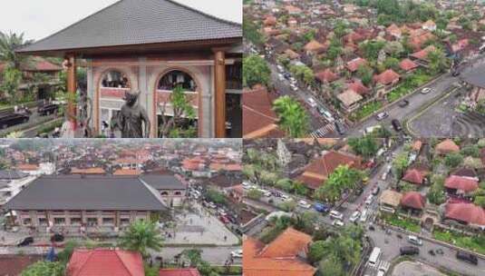 印尼巴厘岛乌布皇宫苏卡瓦提传统市场东南亚高清在线视频素材下载