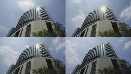 原创高楼大厦玻璃幕墙延时4K-4高清在线视频素材下载