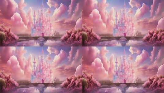 7k梦幻城堡舞台背景高清在线视频素材下载