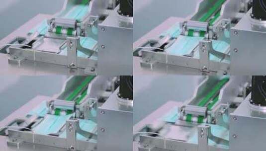 现代工厂面膜生产线高清在线视频素材下载