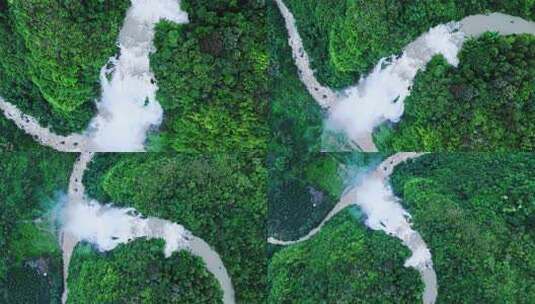 大自然瀑布山川河流高清在线视频素材下载