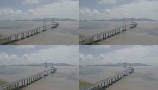 温州大门大桥高清在线视频素材下载