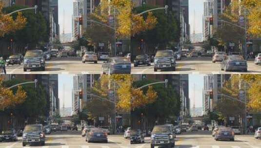 旧金山市中心的交通高清在线视频素材下载