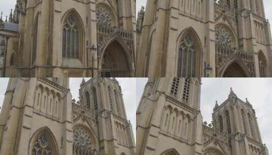 英格兰布里斯托尔大教堂高清在线视频素材下载