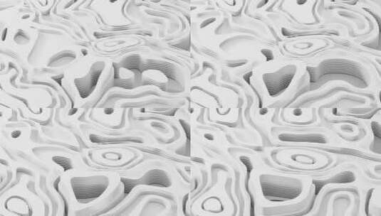 抽象多层纸张背景3D渲染高清在线视频素材下载