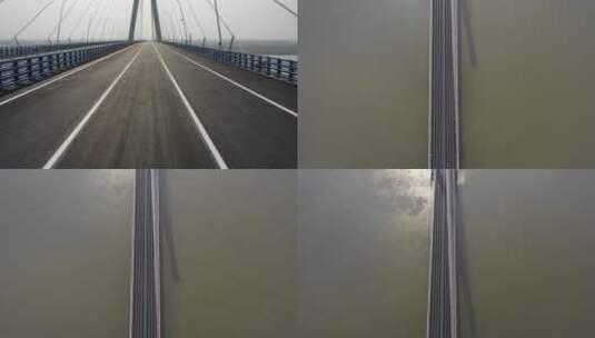 嘉鱼长江大桥高清在线视频素材下载
