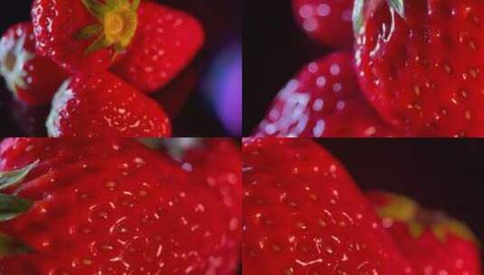 【镜头合集】新鲜水果冬季草莓高清在线视频素材下载