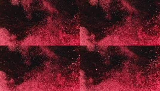 红色系列唯美粒子颗粒雾飞絮 (9)高清在线视频素材下载