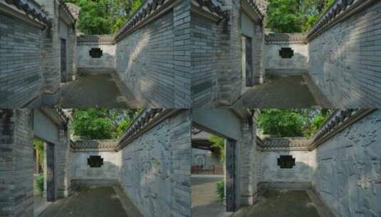 中式园林古代巷子胡同高清在线视频素材下载