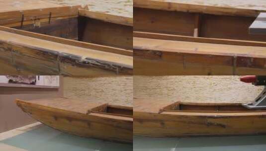 【镜头合集】木筏竹筏小船木头船高清在线视频素材下载