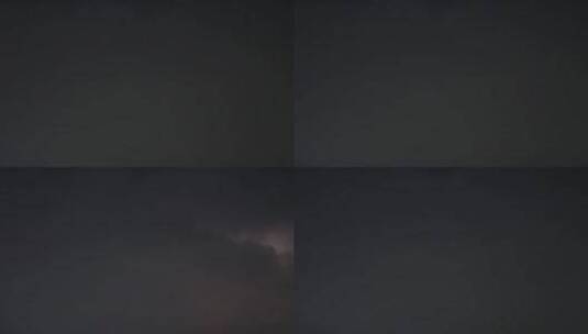 黑夜天空中的雷电高清在线视频素材下载