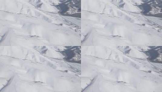 新疆滑雪4K航拍高清在线视频素材下载