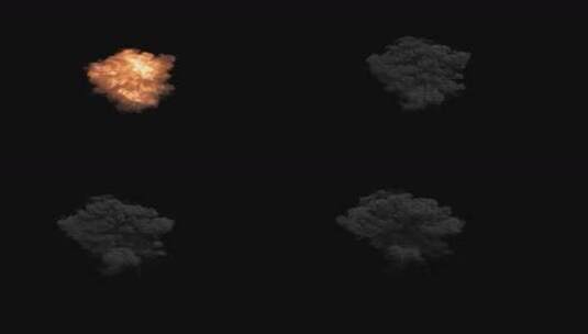 天空中爆炸素材战斗机空战影视特效合成 (6)高清在线视频素材下载
