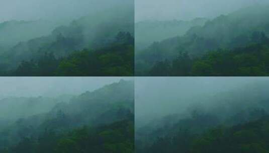烟雾缭绕的山高清在线视频素材下载