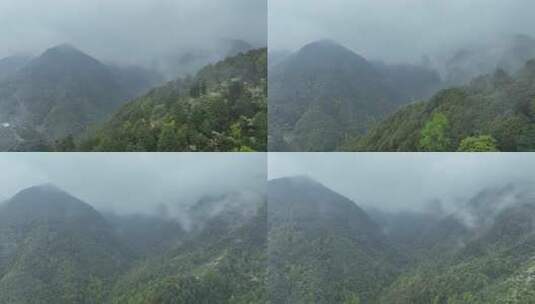 烟雨云雾缥缈的大山高清在线视频素材下载