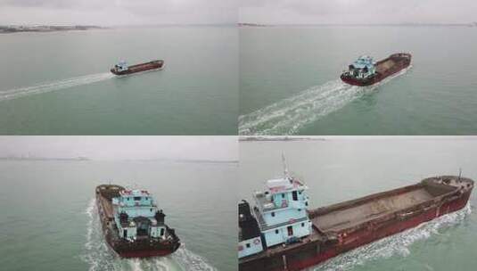 湛江的各种船高清在线视频素材下载