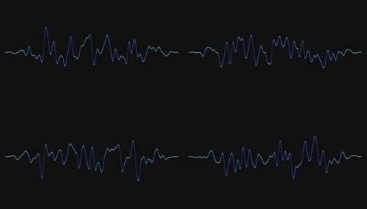 【透明通道】循环音频声波播放器高清在线视频素材下载