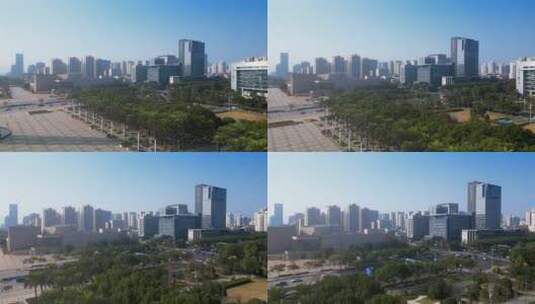 浙江省温州市中心区世纪广场城市环境高清在线视频素材下载