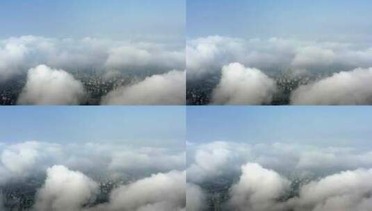 珠海地标建筑上空的云世界二高清在线视频素材下载