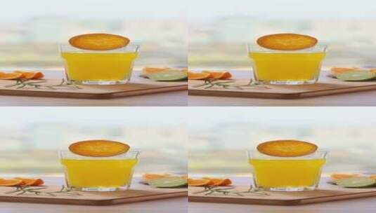 竖屏橙汁视频素材高清在线视频素材下载