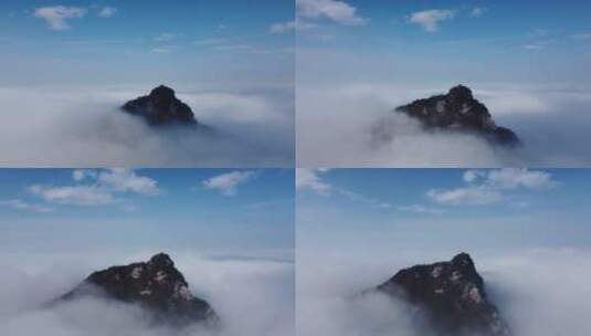 秦岭圭峰山云海云雾缭绕绝美云海高清在线视频素材下载