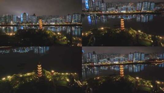 温州夜景风光高清在线视频素材下载