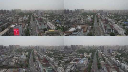 河北邢台城市风光航拍高清在线视频素材下载