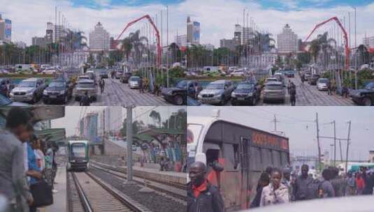 非洲肯尼亚埃塞俄比亚人文街道高清在线视频素材下载