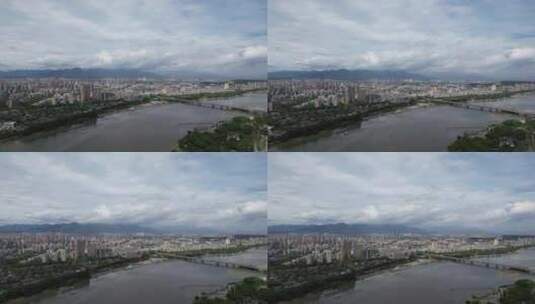 福建福州城市风光航拍高清在线视频素材下载