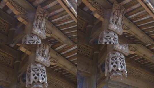 梧林传统村落建筑高清在线视频素材下载