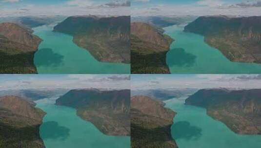金秋的喀纳斯湖高清在线视频素材下载