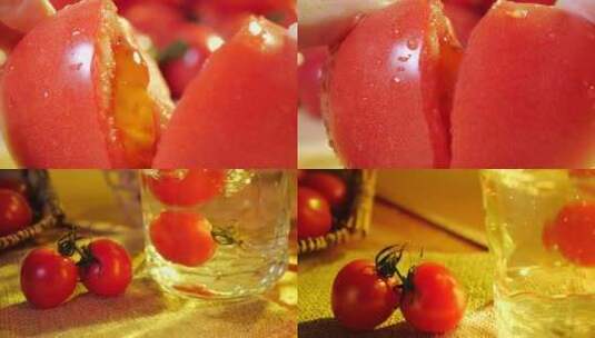 新鲜番茄高清在线视频素材下载
