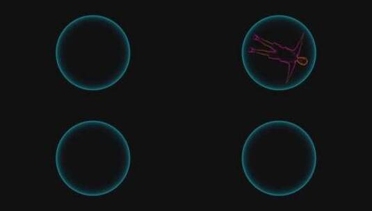VJ Loop Man的抽象霓虹灯场景高清在线视频素材下载