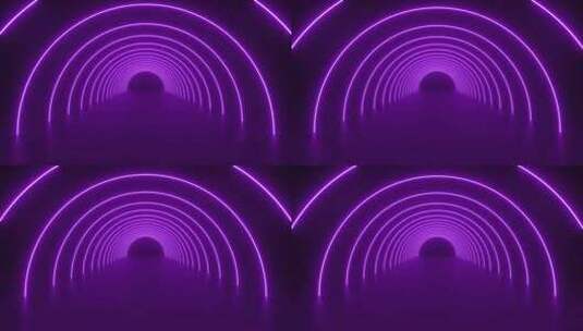 照明紫光隧道高清在线视频素材下载