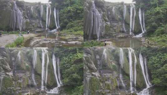 贵州黔东南排廷瀑布高清在线视频素材下载