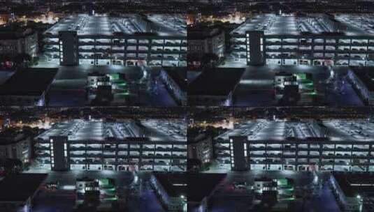 上海大型停车场枢纽站高清在线视频素材下载