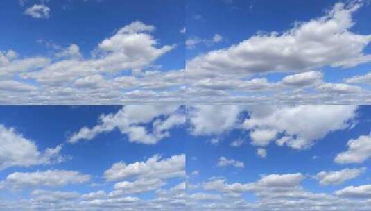 真棒蓝色多云的天空高清在线视频素材下载