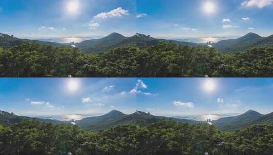 香港太平山顶俯拍香港岛深水湾延时高清在线视频素材下载