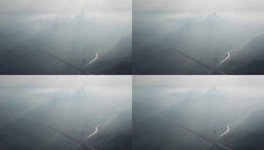 贵州省·安顺市·关岭·县·坝陵河大桥10高清在线视频素材下载