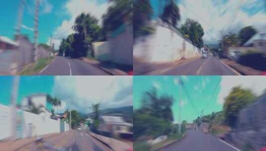 航拍城市道路上的交通高清在线视频素材下载