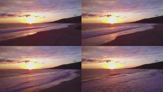 海洋美丽的日出高清在线视频素材下载