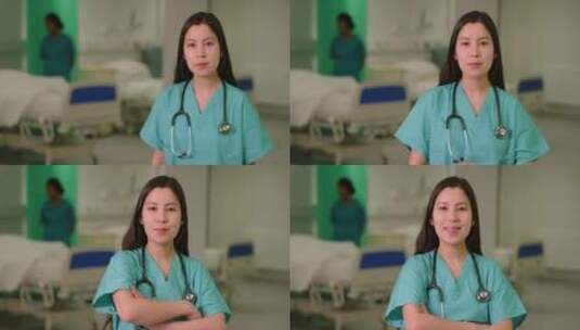 微笑的女医务工作者高清在线视频素材下载
