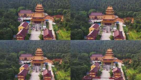 无锡华藏寺风景区高清在线视频素材下载